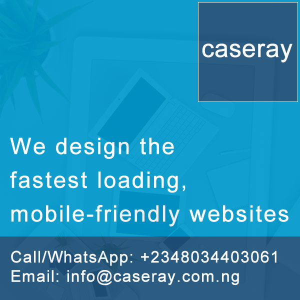 Caseray Solutions designs the fastest loading mobile friendly websites in Nigeria